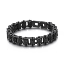 Men's Fashion Rock & Roll Hip Hop Titanium Bracelet