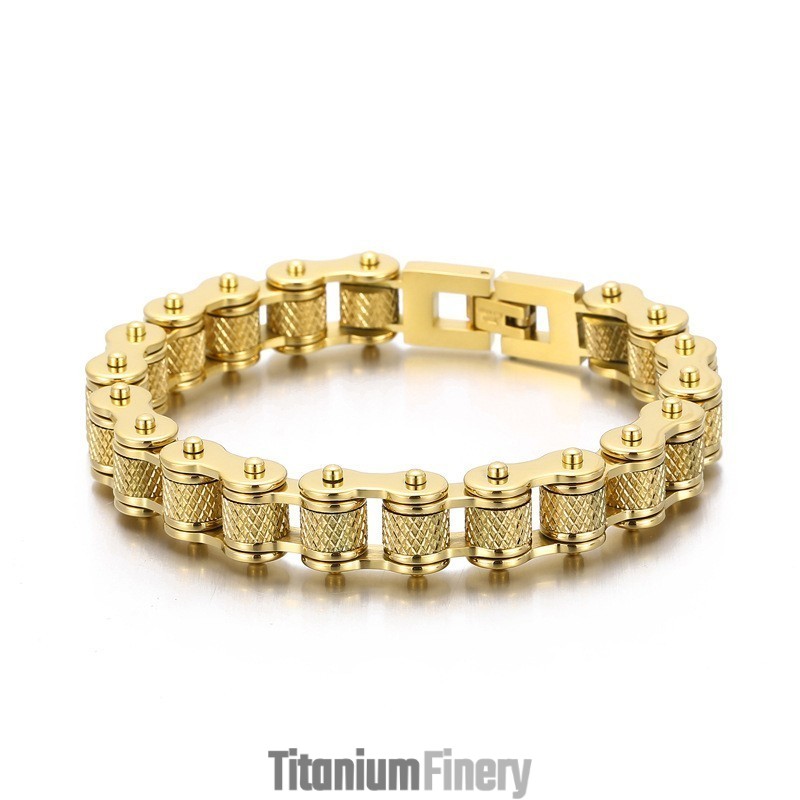 Men's Fashion Rock Hip Hop Titanium Bracelet