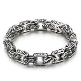 Floral Pattern Popular Titanium Bracelet Accessories To Send Boyfriend Gifts
