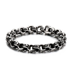 Titanium Skull Bracelet Chic Biker Ghost Bracelet Titanium Jewelry