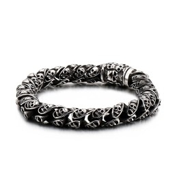 Titanium Skull Bracelet Chic Biker Ghost Bracelet Titanium Jewelry