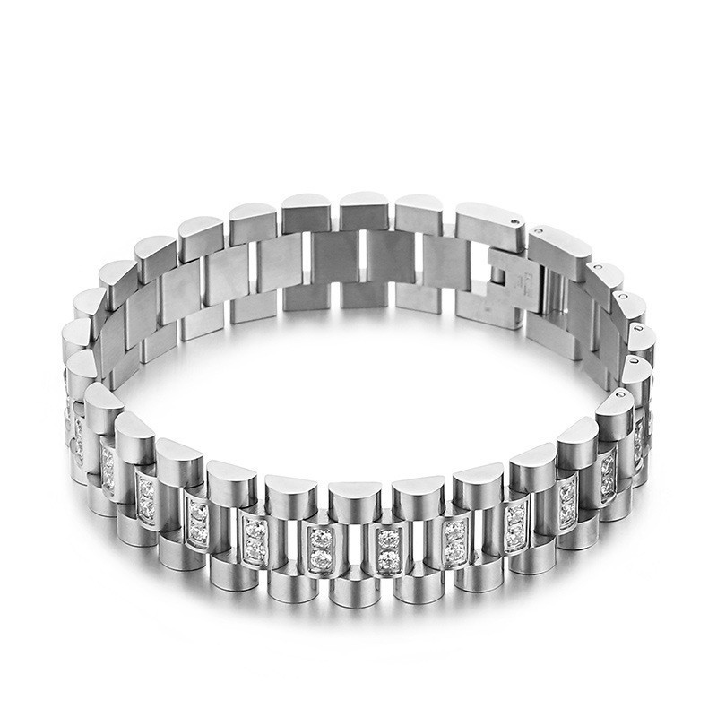 Leisurely Matching Diamond Set Men's Bracelet Bracelet