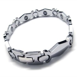 Mens Tungsten Carbide 8Mm Wide Bracelet