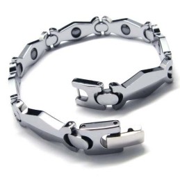 Mens Tungsten Carbide 8Mm Wide Bracelet