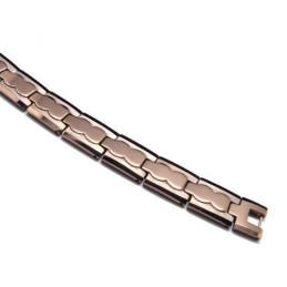 Tungsten Carbide 13Mm Wide Brown Chunky Mens Bracelet