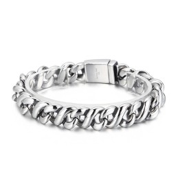 Fashion Polished Chic Titanium Bracelet For Men