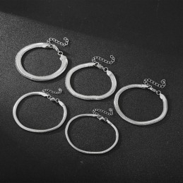 Fashion Snake Bone Chain Titanium Men's And WoMen's Bracelets