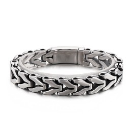Vintage Dragon Bone Chic Titanium Bracelet For Men