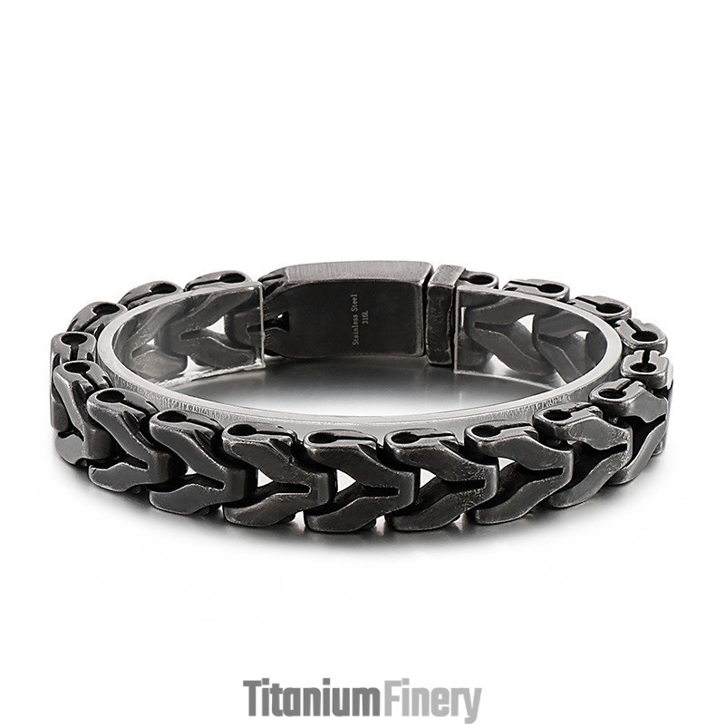 Vintage Dragon Bone Chic Titanium Bracelet For Men Vintage Dragon Bone Chic Titanium Bracelet For Men