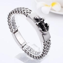 Chic Style Anchor Titanium Bracelet For Men
