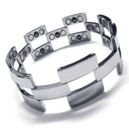 Fashion Tungsten Carbide 22Mm Wide Mens Bracelet