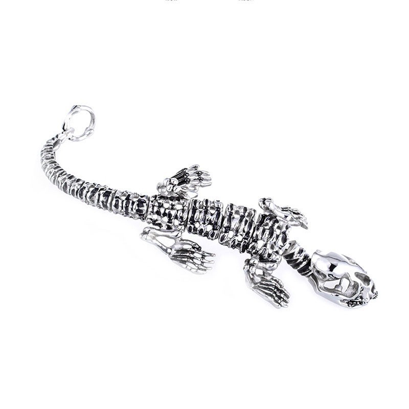 Retro Exaggerated Cool Dinosaur Chic Style Titanium Bracelet For Men Retro Exaggerated Cool Dinosaur Chic Style Titanium Bracelet For Men