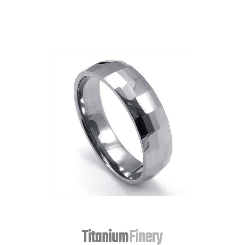 Fashion Faceted Tungsten Ring Fashion Faceted Tungsten Ring