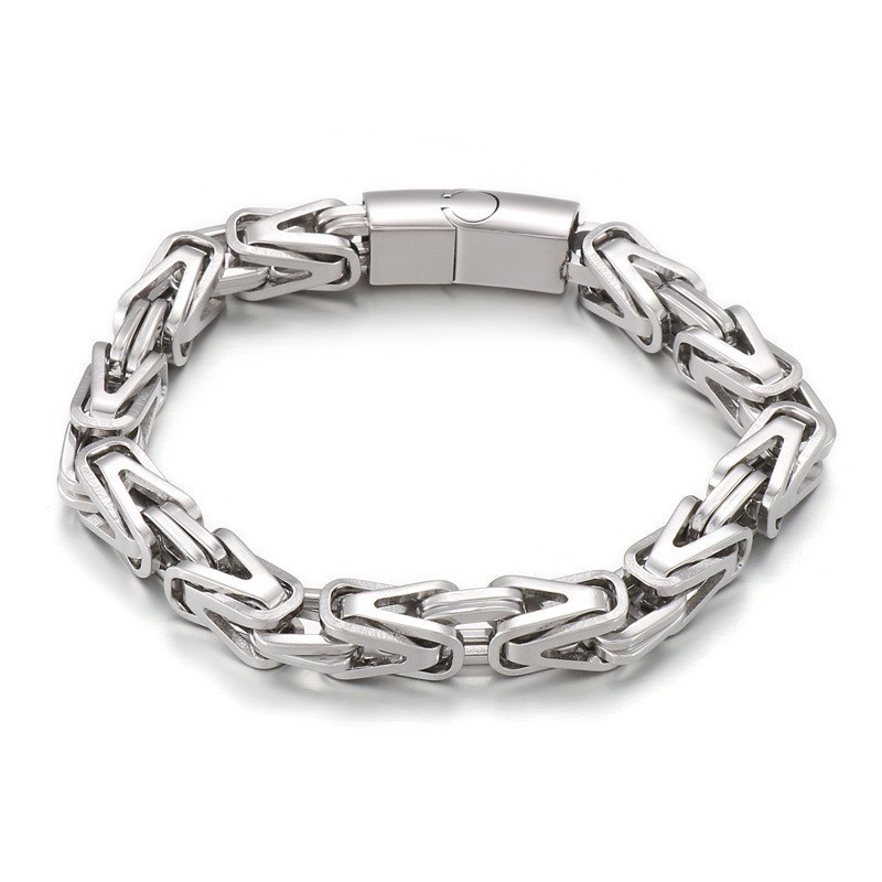 Cool Rock Hip-Hop V-Shaped Titanium Bracelet For Men Cool Rock Hip-Hop V-Shaped Titanium Bracelet For Men