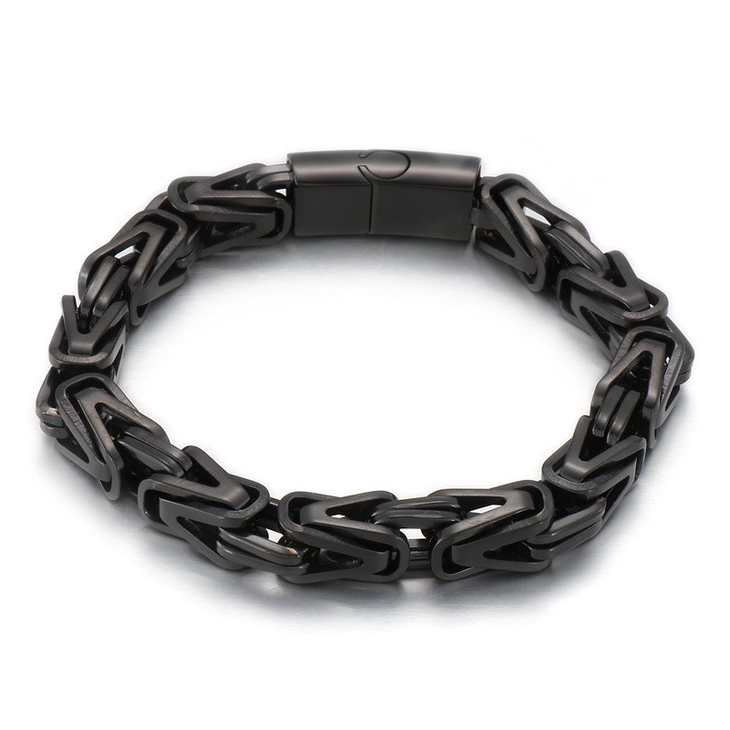 Cool Rock Hip-Hop V-Shaped Titanium Bracelet For Men Cool Rock Hip-Hop V-Shaped Titanium Bracelet For Men