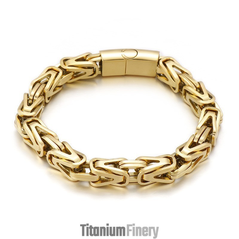 Cool Rock Hip Hop V-Shaped Titanium Bracelet For Men Cool Rock Hip Hop V-Shaped Titanium Bracelet For Men