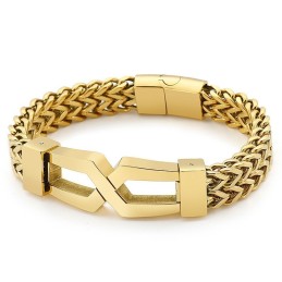 Hipster Hip-Hop Glasses Type Titanium Men's Bracelet