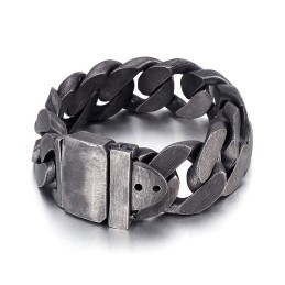 Fashion Black Titanium Men's Bracelet