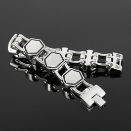 Cool Fashion Geometric Men's Titanium Bracelet