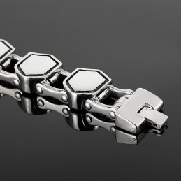 Cool Fashion Geometric Men's Titanium Bracelet