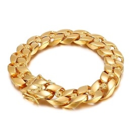 Fashion Hip-Hop Men's Titanium Skull Bracelet