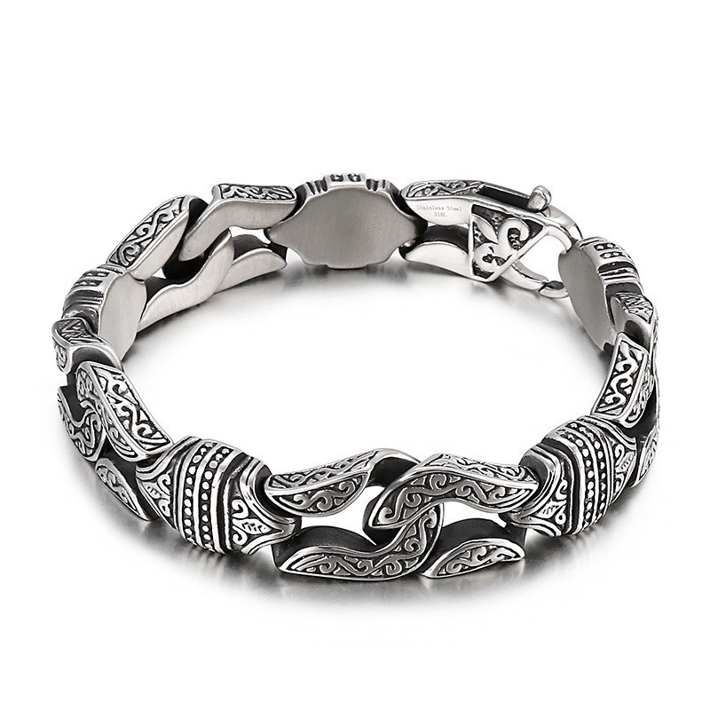 Retro Geometric Men's Bracelet Chic Titanium Bracelet Retro Geometric Men's Bracelet Chic Titanium Bracelet