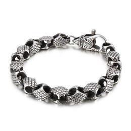 Retro Geometric Men's Bracelet Chic Titanium Bracelet