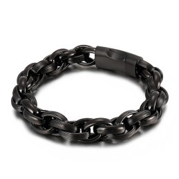 Titanium Simple Vacuum Double Ring O-Ring Chain Bracelet