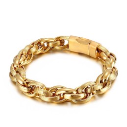 Titanium Simple Vacuum Double Ring O Bracelet
