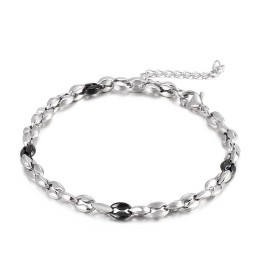 Titanium Men's Hundred Necklace With Extension Chain