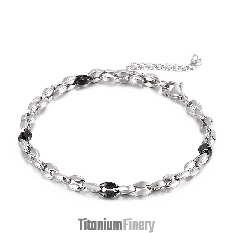 Titanium Men's Hundred Necklace With Extension Chain Titanium Men's Hundred Necklace With Extension Chain