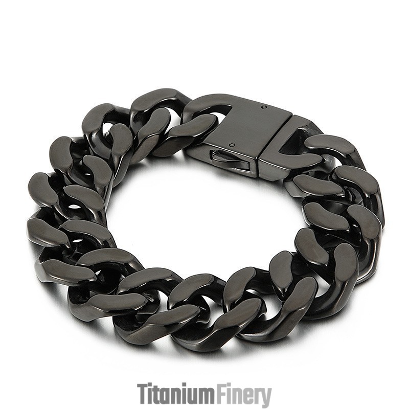 Black Titanium Bracelet Fashion Titanium Jewelry Black Titanium Bracelet Fashion Titanium Jewelry