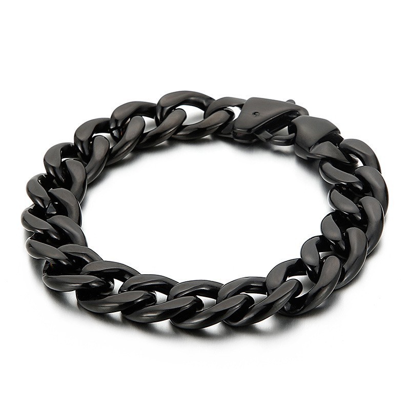 Men's Plated Flat Two Sided Milled Titanium Bracelet Men's Plated Flat Two Sided Milled Titanium Bracelet