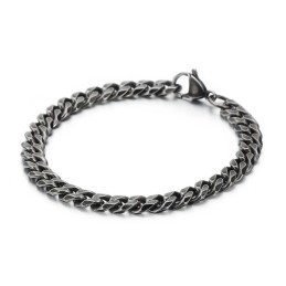 Fashion Men's Titanium Vintage Flat Grinding Bracelet With Accessories