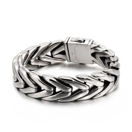 Cool Flower Clasp Titanium Bracelet Bracelets