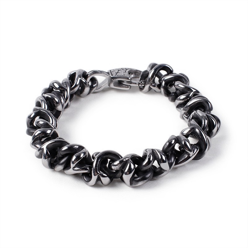 Alternative Chic Men's Bracelets Cool Titanium Skull Bracelets
