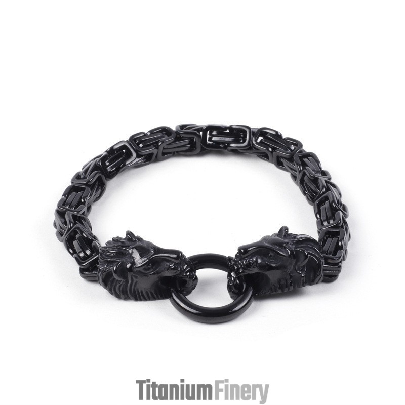 Cross Border Men's Emperor Chain Small Lion Bracelet Cross Border Men's Emperor Chain Small Lion Bracelet
