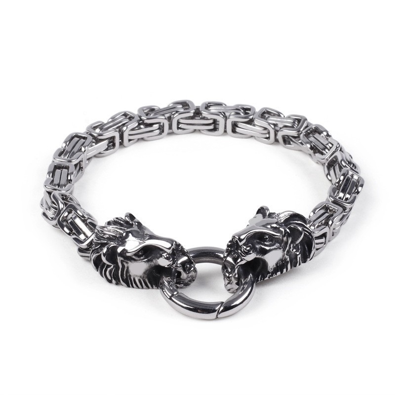 Cross Border Men's Imperial Chain Lion Bracelets
