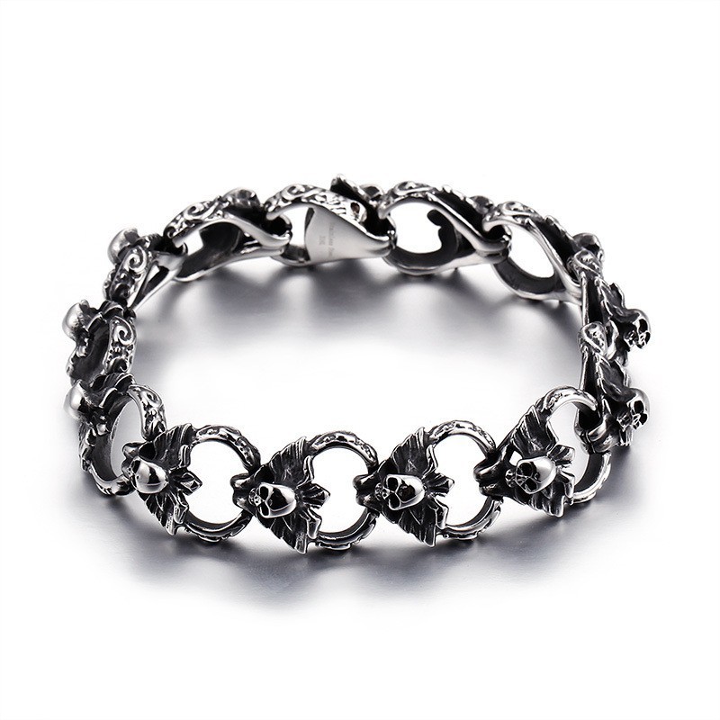 Titanium Flat Skull Bracelet Titanium Flat Skull Bracelet