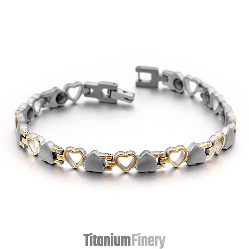 Love Black Bile Magnet Titanium Men's And WoMen's Bracelets For Gifts