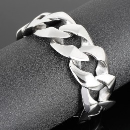 Fashion Men's Polished Hand Jewelry Titanium Bracelet
