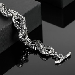 Cool Men's Titanium Dragon Bracelet