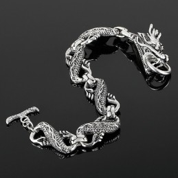 Cool Men's Titanium Dragon Bracelet