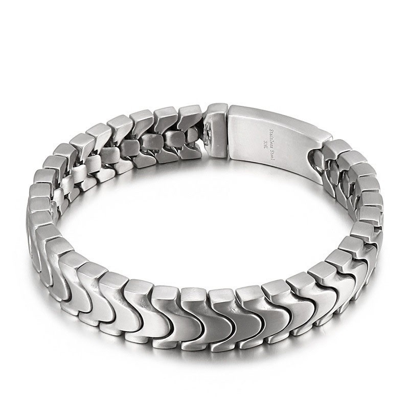 Fashion Titanium Men's Bracelet Sand Surface Bracelet Fashion Titanium Men's Bracelet Sand Surface Bracelet