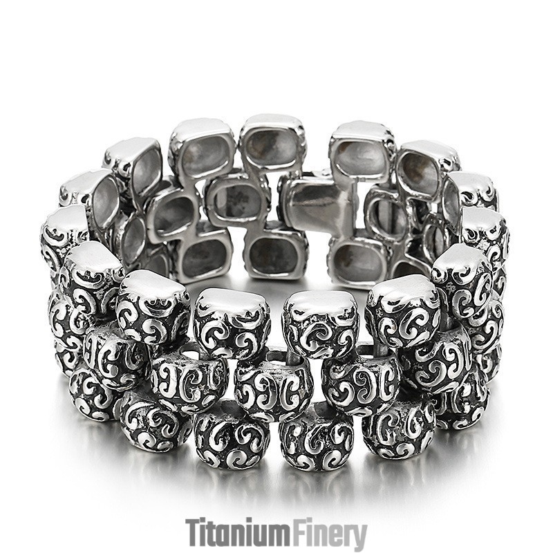 Coarse Cool Men's Titanium Bracelet Coarse Cool Men's Titanium Bracelet