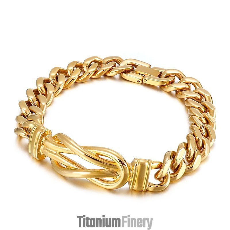 Knotted Titanium Men's Bracelet Bracelets Knotted Titanium Men's Bracelet Bracelets