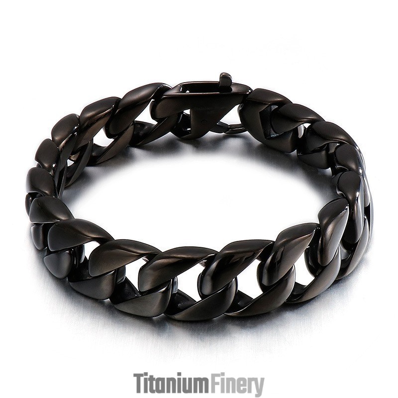 Vacuum Plated Black Glossy Bracelet Vacuum Plated Black Glossy Bracelet
