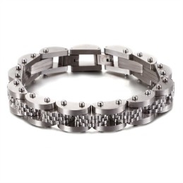 Titanium Bicycle Chain Men's Bracelet With Strap