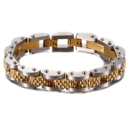 Titanium Bicycle Chain Men's Bracelet With Strap