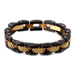 Titanium Bicycle Chain Men's Bracelet With Strap